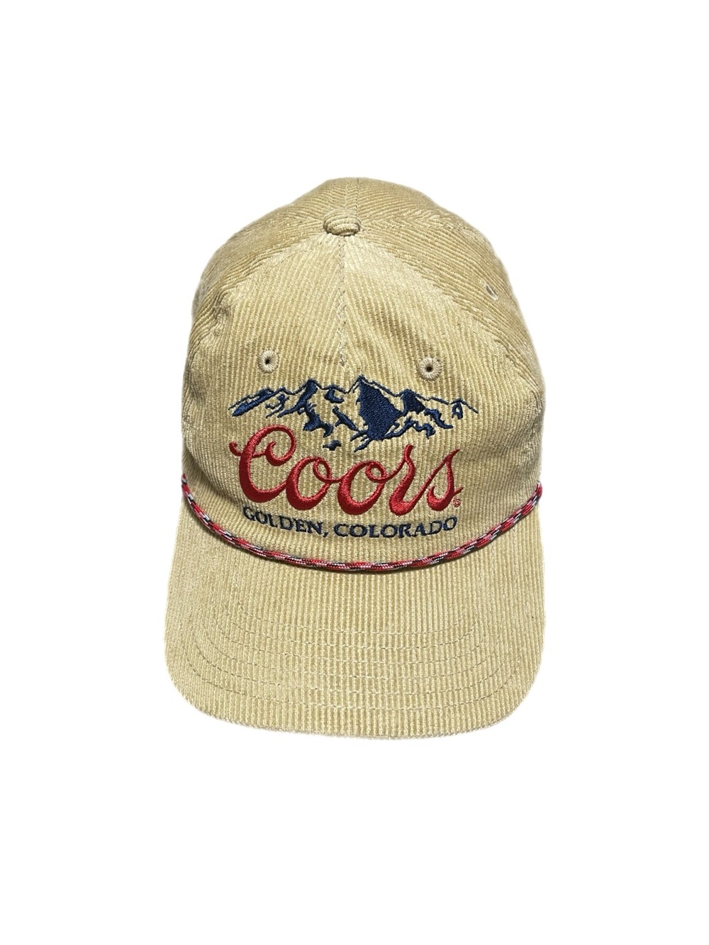 Vintage Embroidered Coors Light, Colorado Corduroy Hat